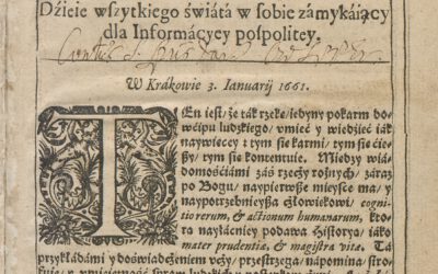 Ciekawostki drukarskie: Merkuriusz Polski – pierwsza polska gazeta